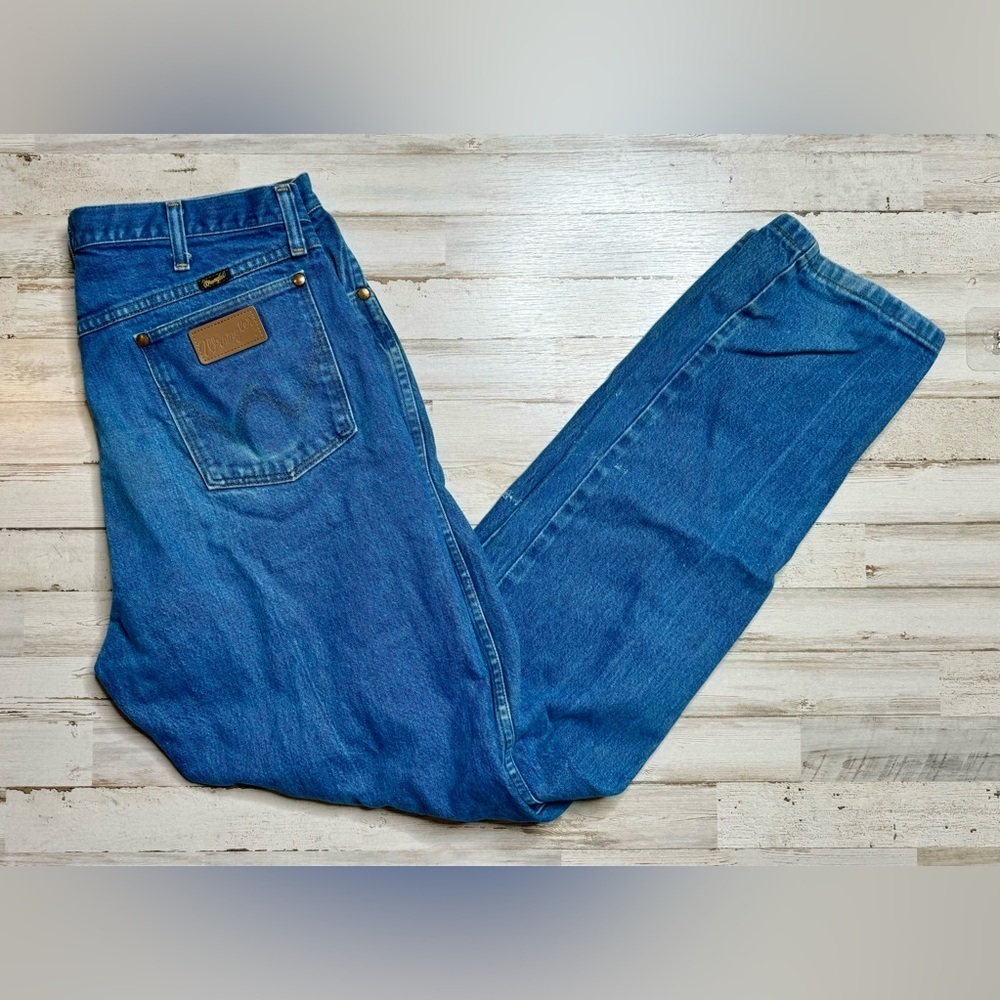Wrangler Jeans Men's 38x34 Blue Cowboy Western Outdoors 13MW2WK